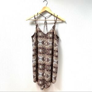 ASTR the Label Leopard Print Mini Slip Dress Women’s Size XS $98